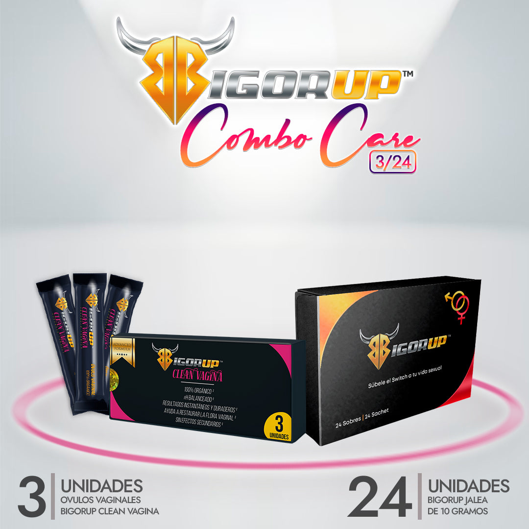 Combo Bigorup™ 24 sobres & Bigorup™ Clean Vagina (Óvulo)